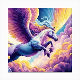 Rainbow Unicorn 5 Canvas Print