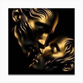 Golden Kiss 1 Canvas Print