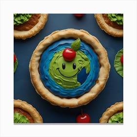 Earth Day Pies Canvas Print