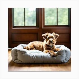 A Photo Of A Dog Bed 3 Canvas Print