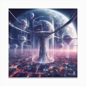 Futuristic City 5 Canvas Print