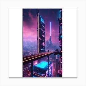 Futuristic City 9 Canvas Print