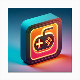 Video Game Icon Canvas Print