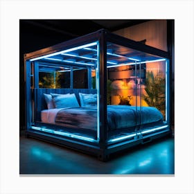 Shipping Container Bed 1 Canvas Print
