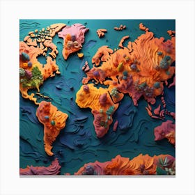 World Map 2 Canvas Print