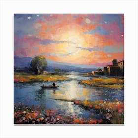 Lavender Lagoon Canvas Print