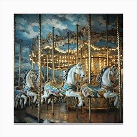 Vibrant Carousel Canvas Print