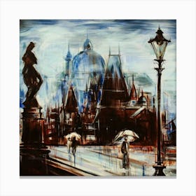 Rainy Day In Prague Canvas Print