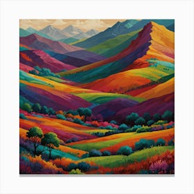 Colorful Landscape Canvas Print