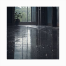 Dripping Water On The Floor Canvas Print