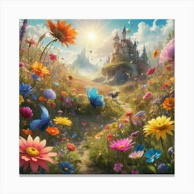 Disney Flowers Paintings Art Print Paintings Art Print Canvas Print