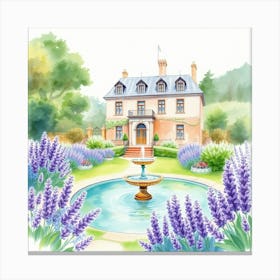 Lavender Garden Canvas Print