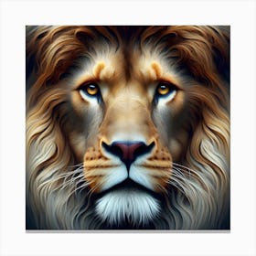 Lion Portrait Canvas Print