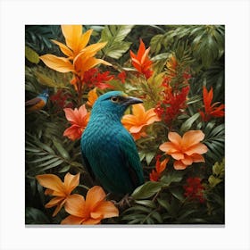 Bird In The Jungle Canvas Print