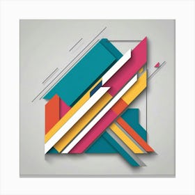 Abstract Letter K Canvas Print