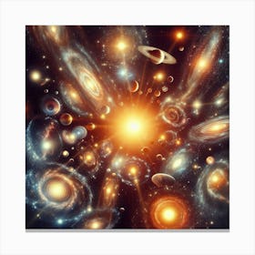 Galaxy In Space 2 Canvas Print