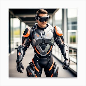 Building A Strong Futuristic Suit Like The One In The Image Requires A Significant Amount Of Expertise, Resources, And Time 15 Canvas Print