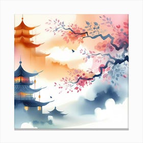 Chinese Pagoda 14 Canvas Print