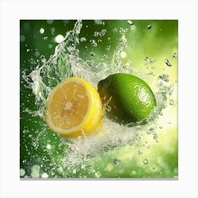 Splashing Lemon And Lime Toile