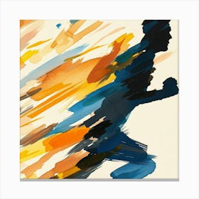 Running Man 8 Canvas Print