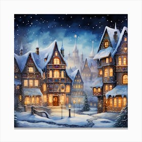 Nostalgic Christmas Brush Ballet Canvas Print