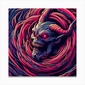 Demonic Creature Canvas Print