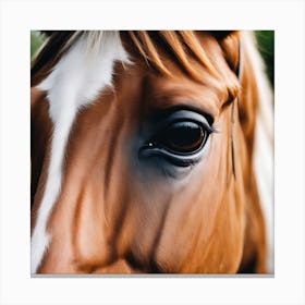 Close Up Of A Horse'S Eye 3 Canvas Print