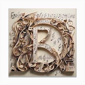 Letter B Canvas Print