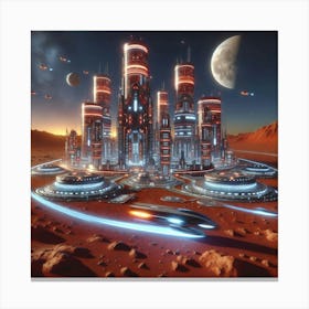 Space City 2 Canvas Print