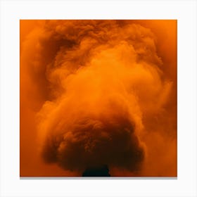 Smoke Billowing From A Chimney Canvas Print