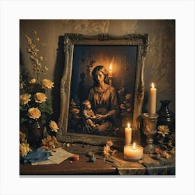 Virgin And Child Canvas Print