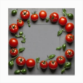 Frame Of Tomatoes 1 Canvas Print