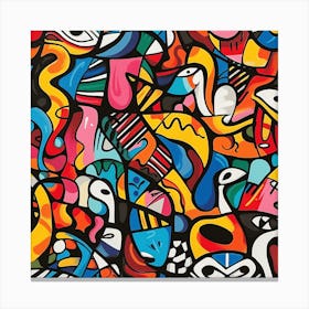 Abstract Street Art Canvas Print