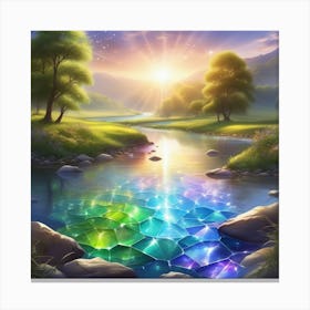 Rainbow River 7 Canvas Print