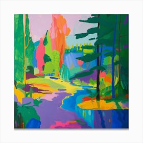Colourful Gardens University Of British Columbia Canada 3 Canvas Print