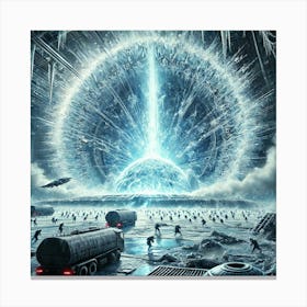 A Futuristic Sci Fi Depiction Of The Activation Of Canvas Print