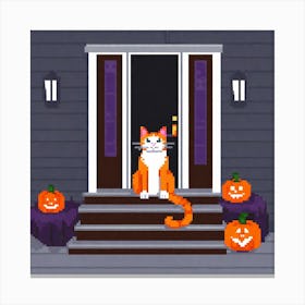 Halloween Cat 9 Canvas Print