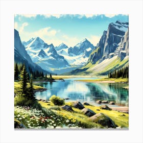 Mountain Landscape 4 Canvas Print