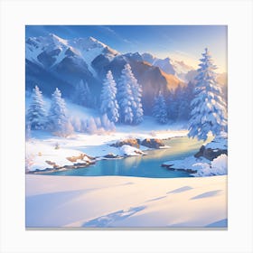 Winter Landscape 6 Canvas Print