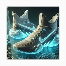 Futuristic Nike Sneaker, Digital Art, 3d Render 3 1 Canvas Print