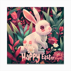 Happy Easter Bunny Canvas Print