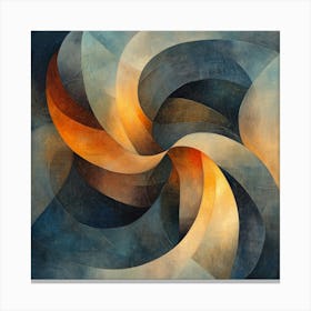 Abstract Swirl Art Canvas Print