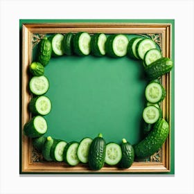 Frame Of Cucumbers 4 Canvas Print