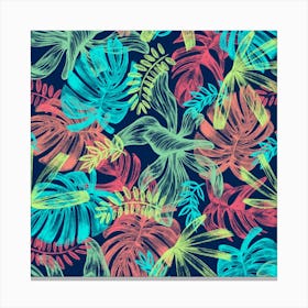 Leaves Tropical Picture Plant 1 Canvas Print