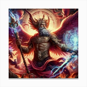 God Of Fire Canvas Print