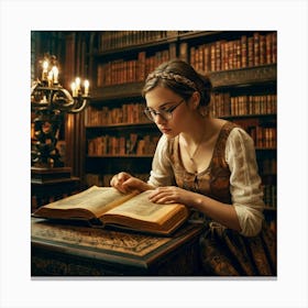 The Young Librarian 49 Canvas Print