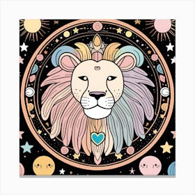 Zodiac Lion Canvas Print