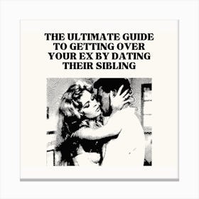 Date Their Sibling Square Canvas Print