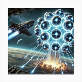 High Yield Plasma Bombs Converted Canvas Print