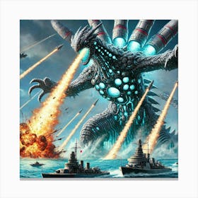 Leviathanus Torpedo Barrage Iron Commonwealth Canvas Print